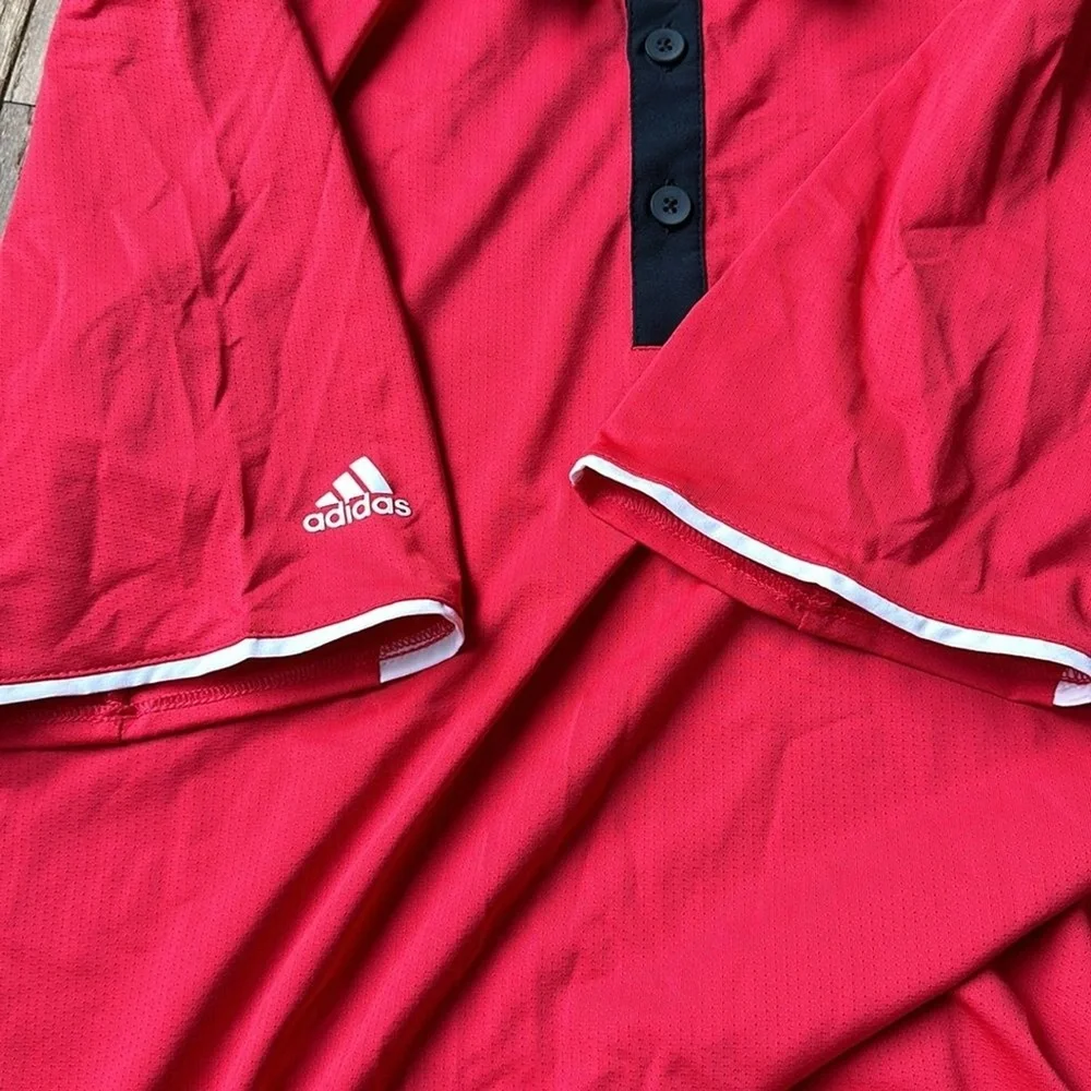 NWT Adidas Golf‎ Men's Red Climacool Performance Polo Size S